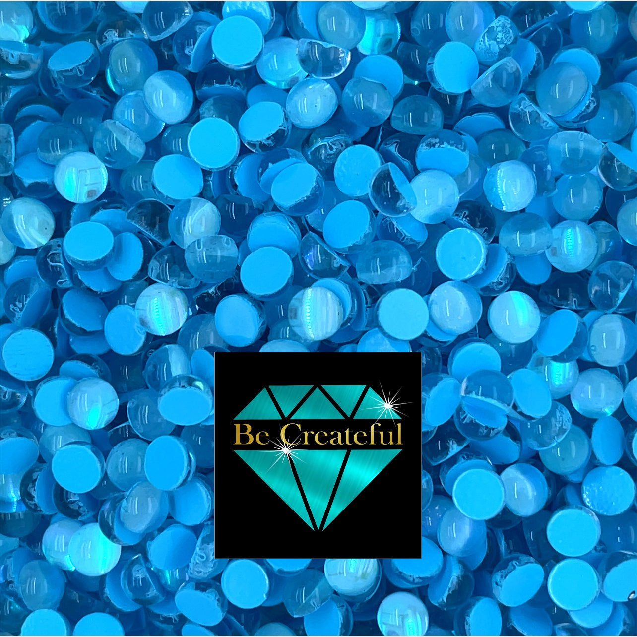 Multi-Size Blue Mermaid Tears Flatback - Blue Mermaid Glass Rhinestone-Mixed sized rhinestones - Mermaid Tear Rhinestones