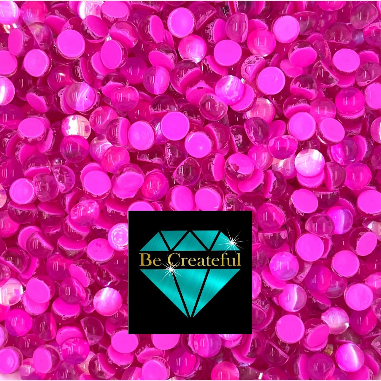 Multi-Size Rose Pink Mermaid Tears Flatback - Mixed Size Rose Mermaid Tears rhinestones - flatback mermaid tear rhinestones