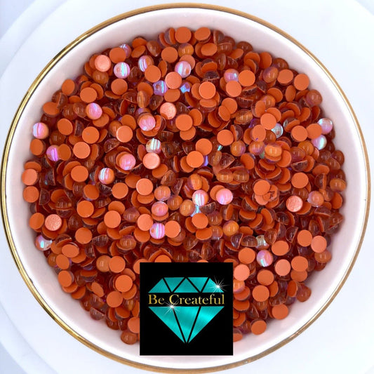 Multi-Size Mermaid Tears Orange Flatback Rhinestones - Glass Rhinestone-Mixed sized rhinestones - Mermaid Tear Rhinestones