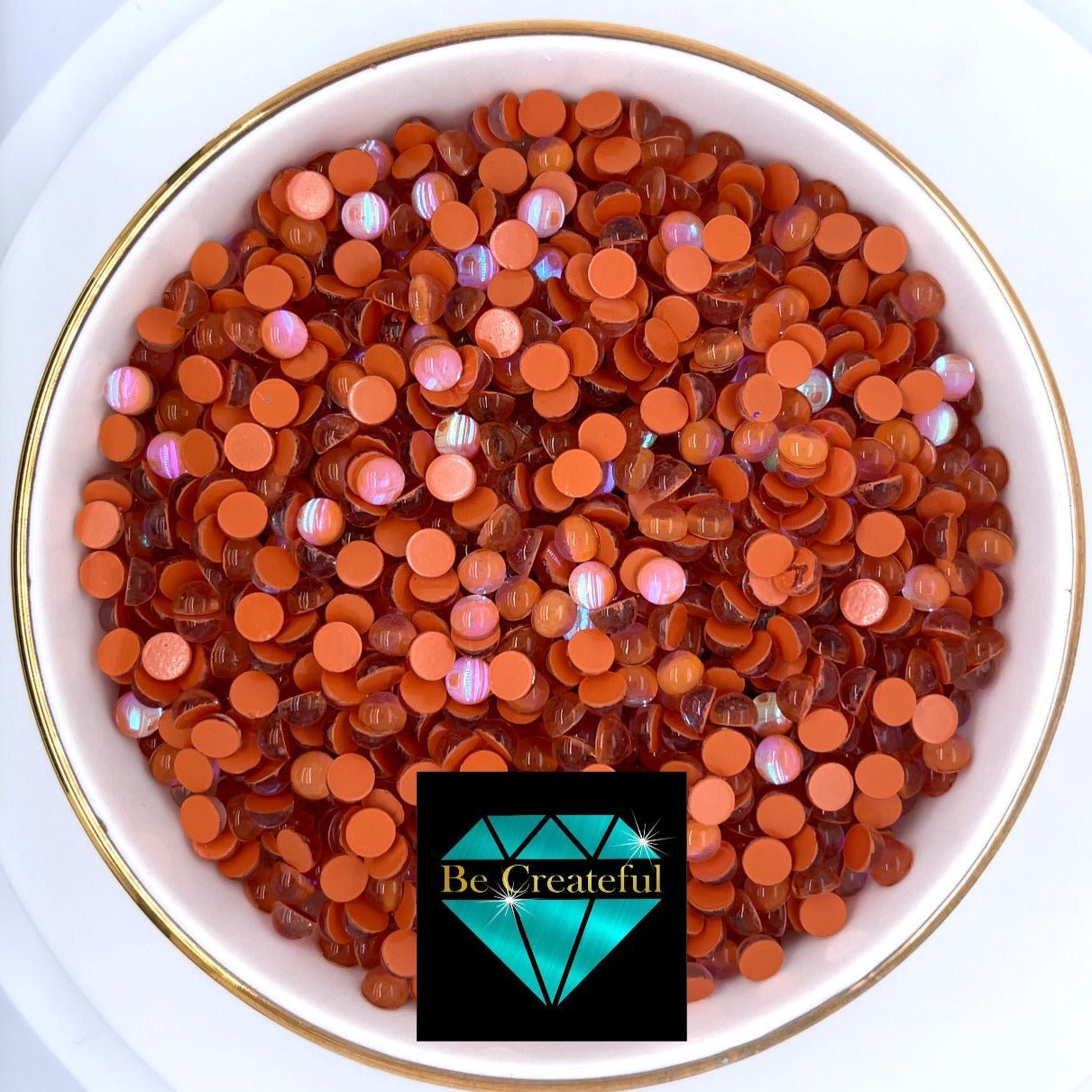 Orange Glass Mermaid Tears