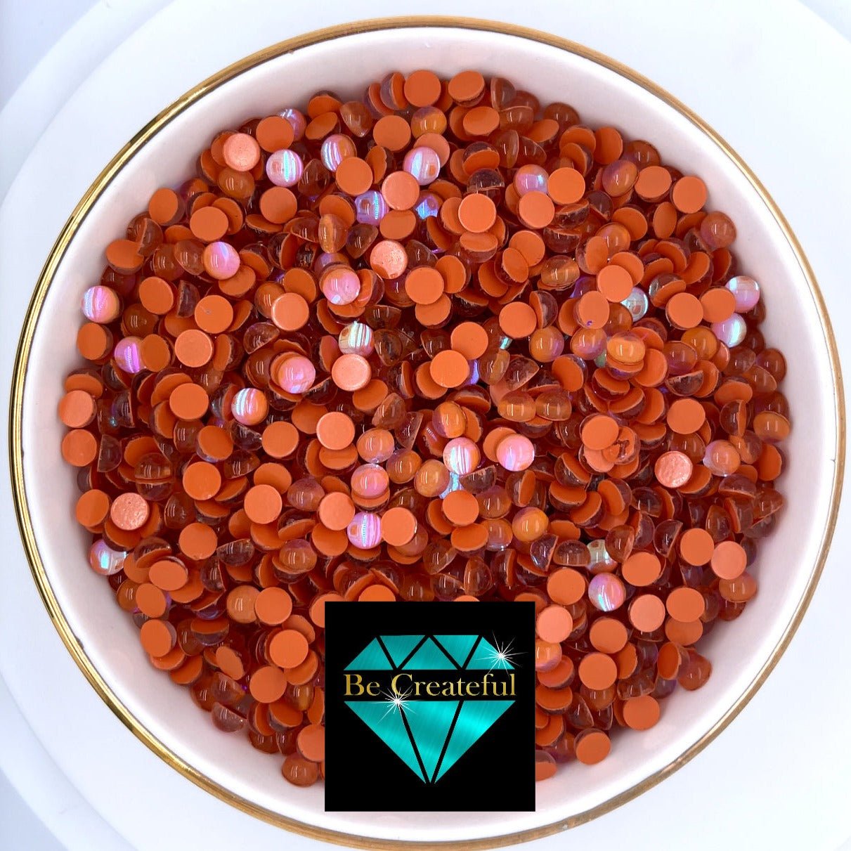 Orange Glass Mermaid Tears