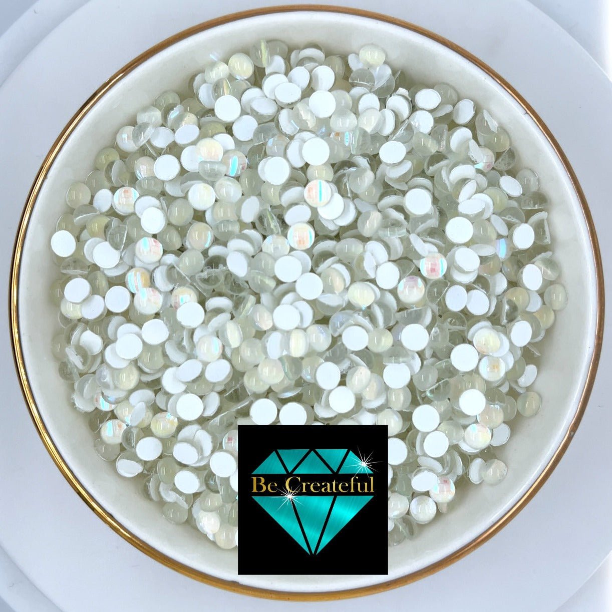 White Mermaid Tears Glass Stones