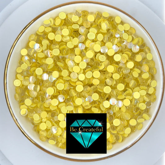 Multi-Size Yellow Mermaid Tears Flatback - Mixed Size Yellow Mermaid Tears rhinestones - flatback mermaid tear rhinestones