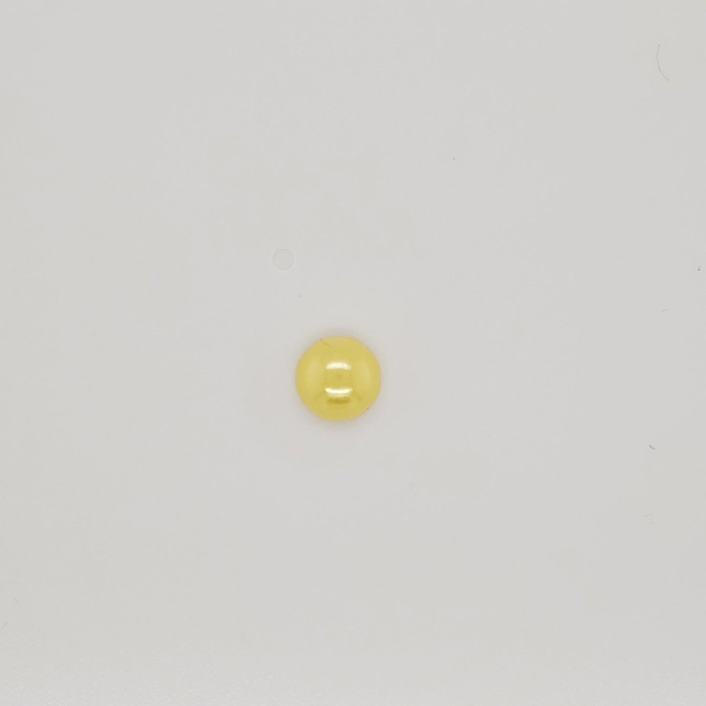 Yellow Resin Decoden Cabochon Flatback Pearls