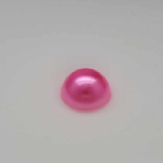 Bubble Gum Pink Resin Decoden Cabochon Flatback Pearls- Flatback Pearls - Half Pearls - Pink half pearls - Pink Pearls