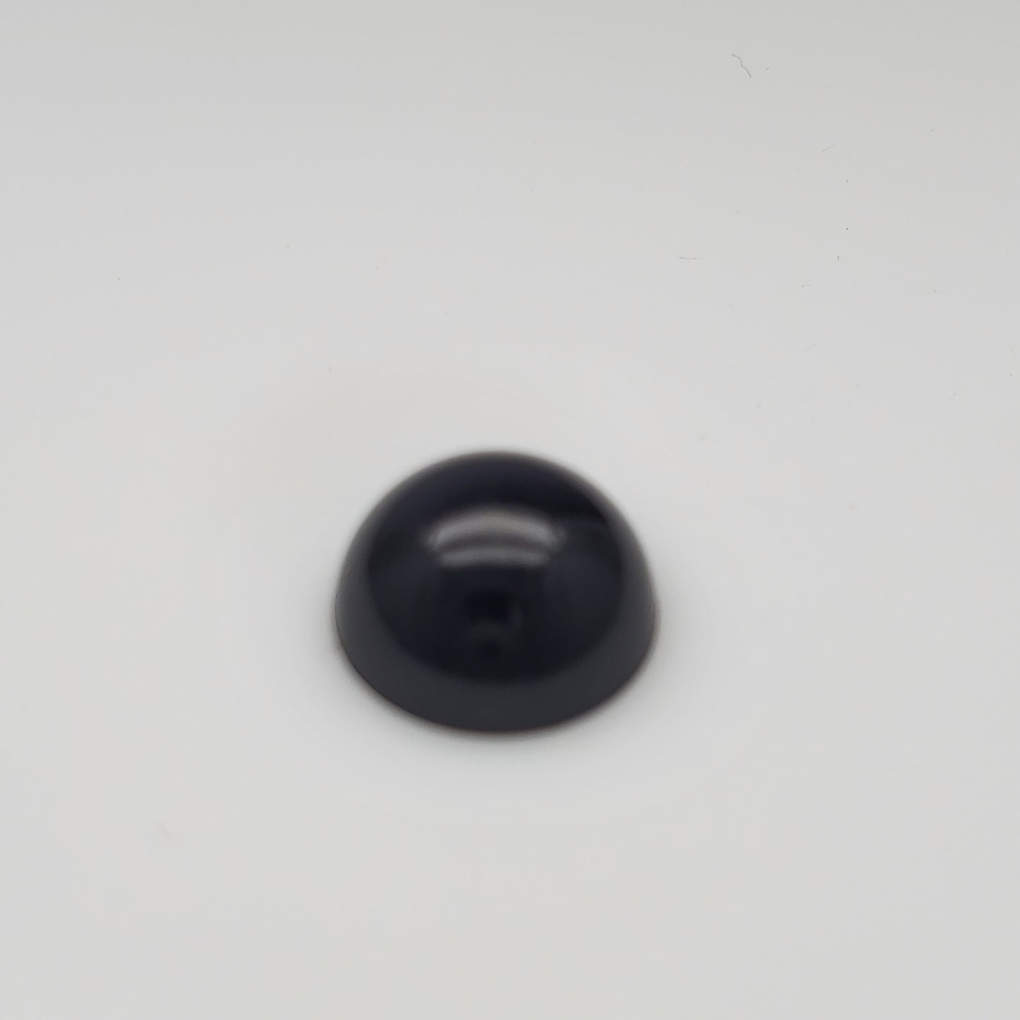 Jet Black Resin Decoden Cabochon Flatback Pearls