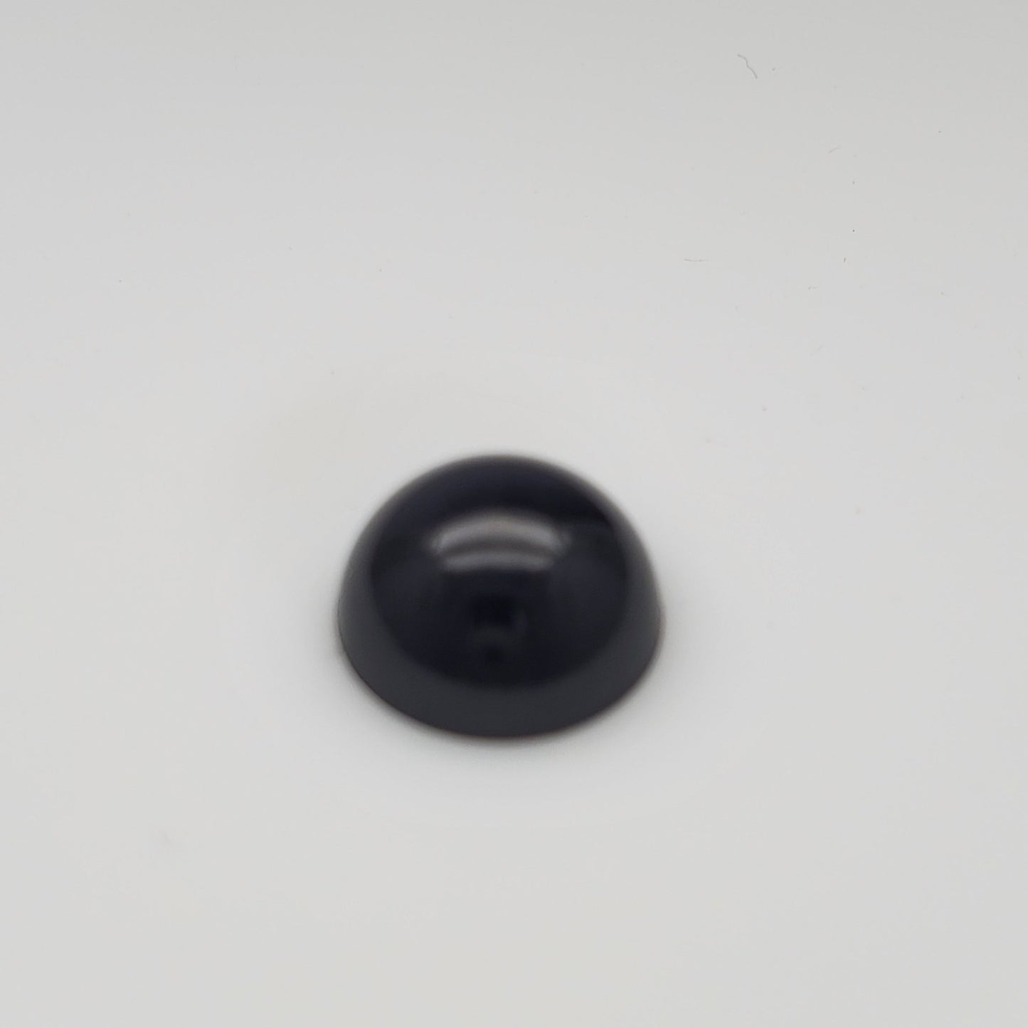 Jet Black Resin Decoden Cabochon Flatback Pearls