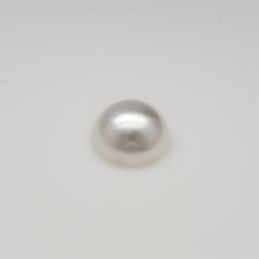 White Resin Decoden Cabochon Flatback Pearls