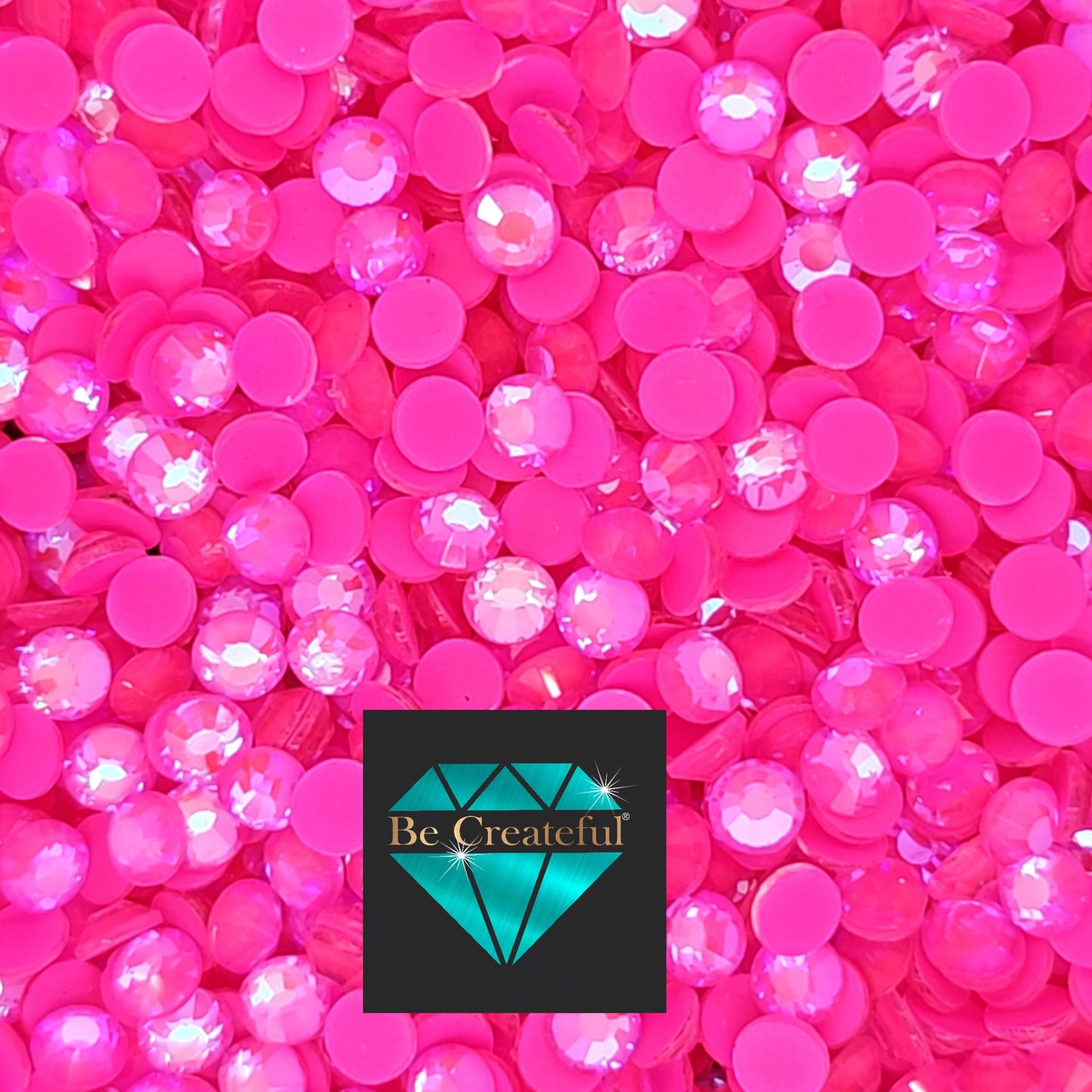 BULK Neon Rose AB FLATBACK Rhinestones