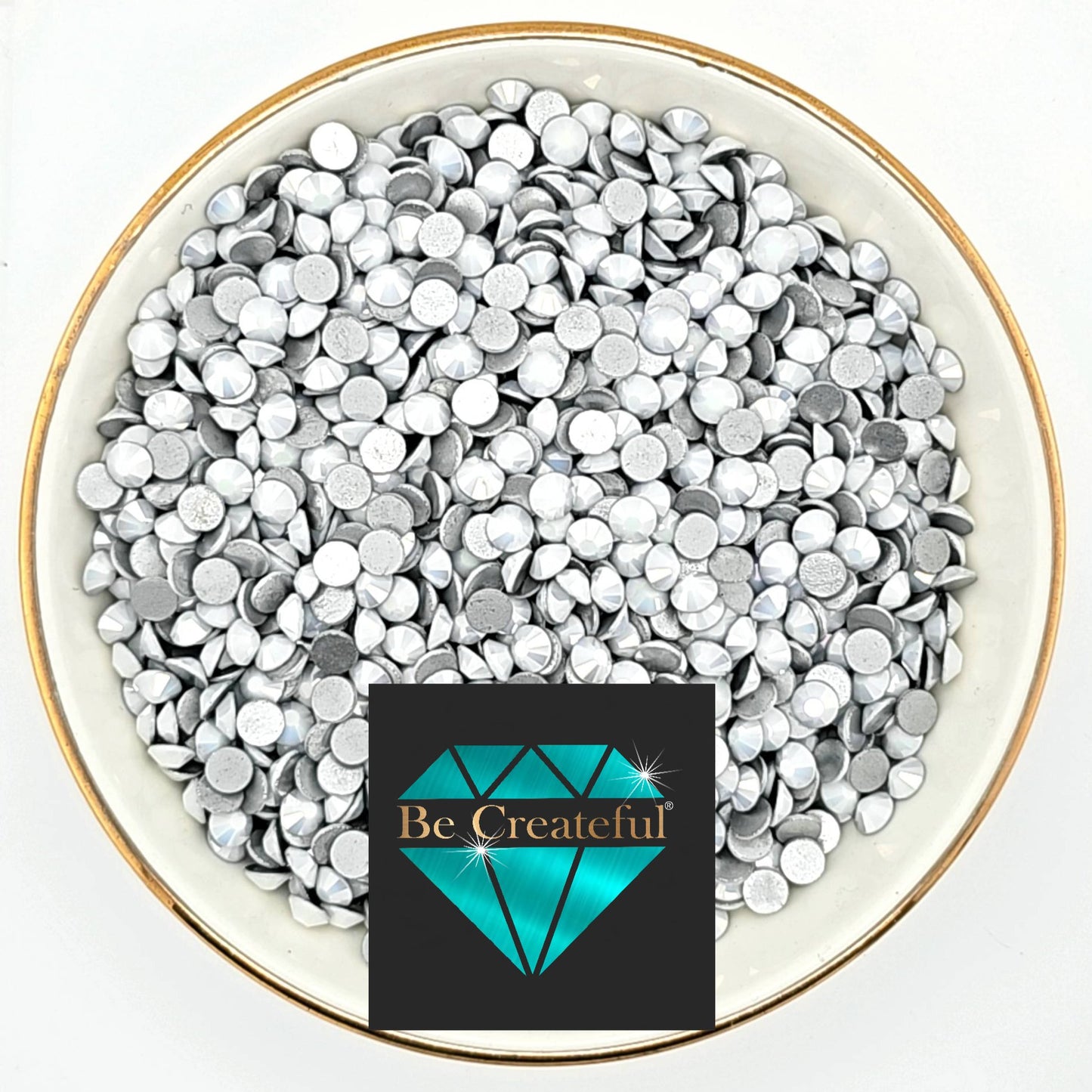 FLATBACK Starry Alabaster Rhinestones