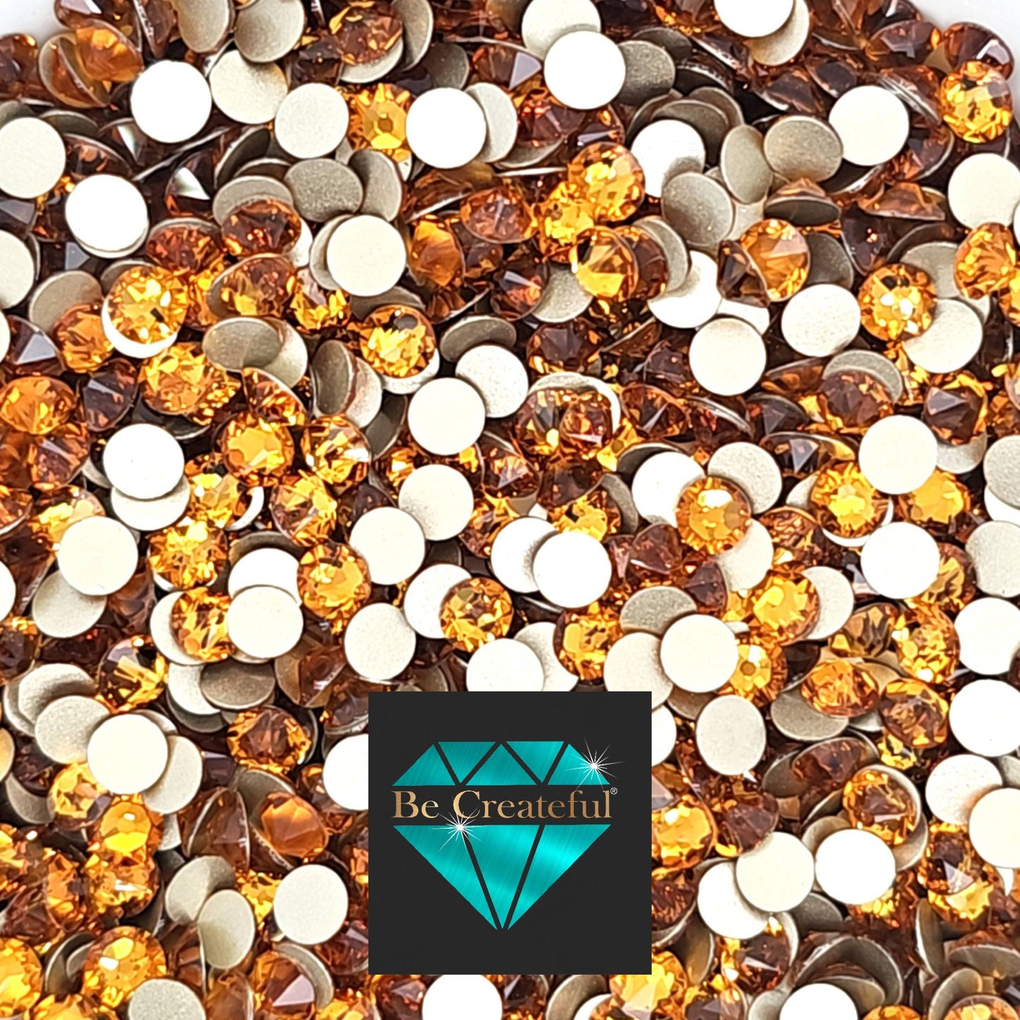 FLATBACK LUXE® Topaz Rhinestones