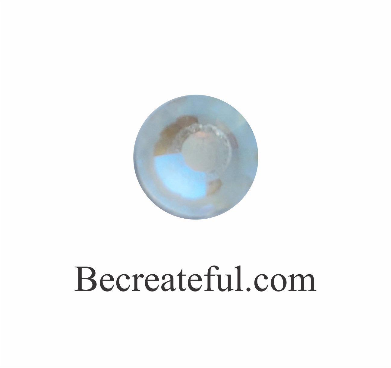 Multi-Size Foil Aurora Transparent Flatback Glass Rhinestone