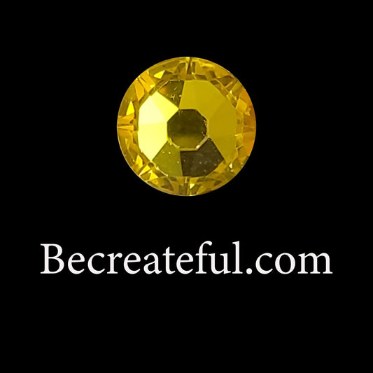 Korean Citrine Glass Hotfix Rhinestones - Be Createful, Beautiful Rhinestones at wholesale prices.