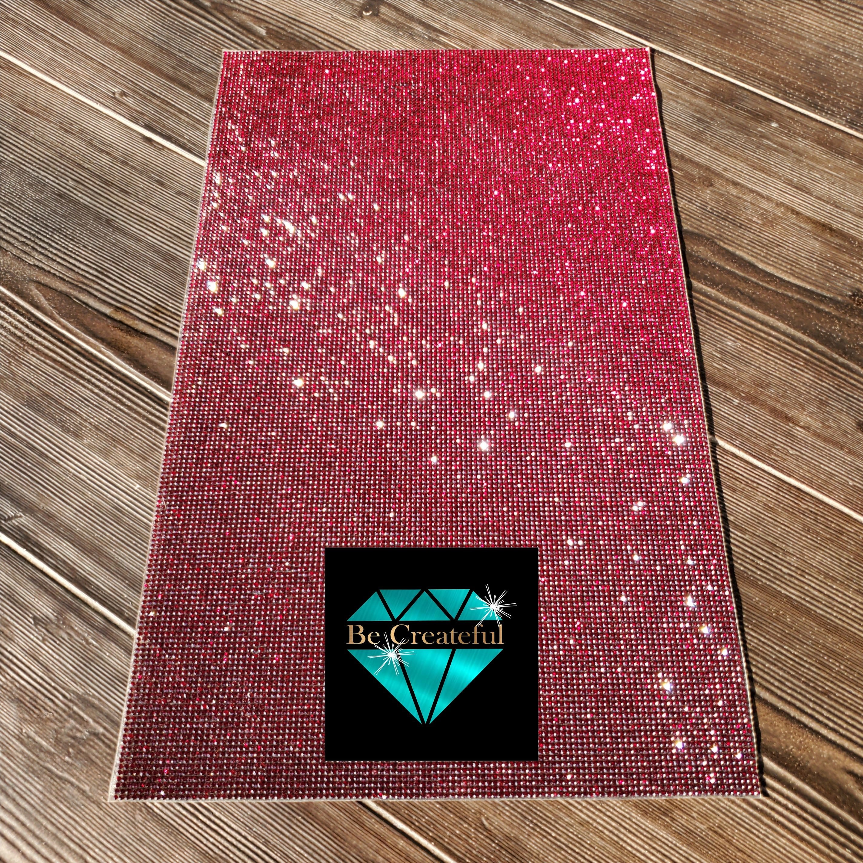 Hotfix Dark Siam Glass Rhinestone Sheets - Fast Shipping! – Be