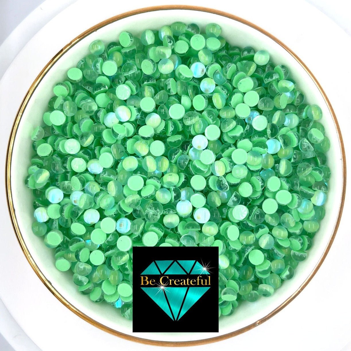 Peridot Green Glass Mermaid Tears