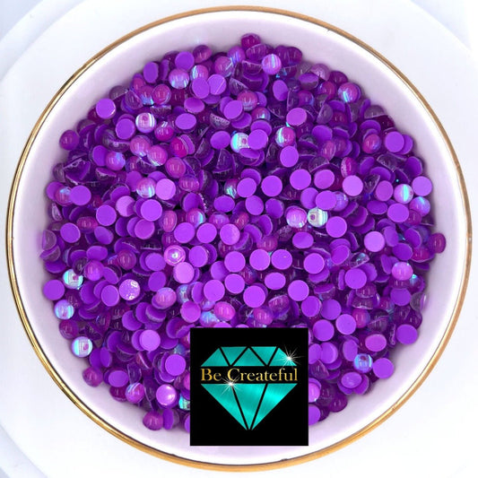 Multi-Size Purple Mermaid Tears Flatback - Mixed Size Purple Mermaid Tears rhinestones - flatback mermaid tear rhinestones