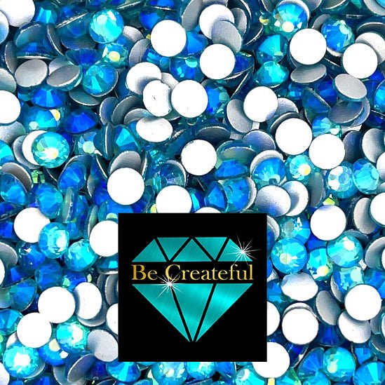 Aquamarine AB Bulk Rhinestones- Purchase Bulk Rhinestones at Wholesale Prices! - Flatback Rhinestones