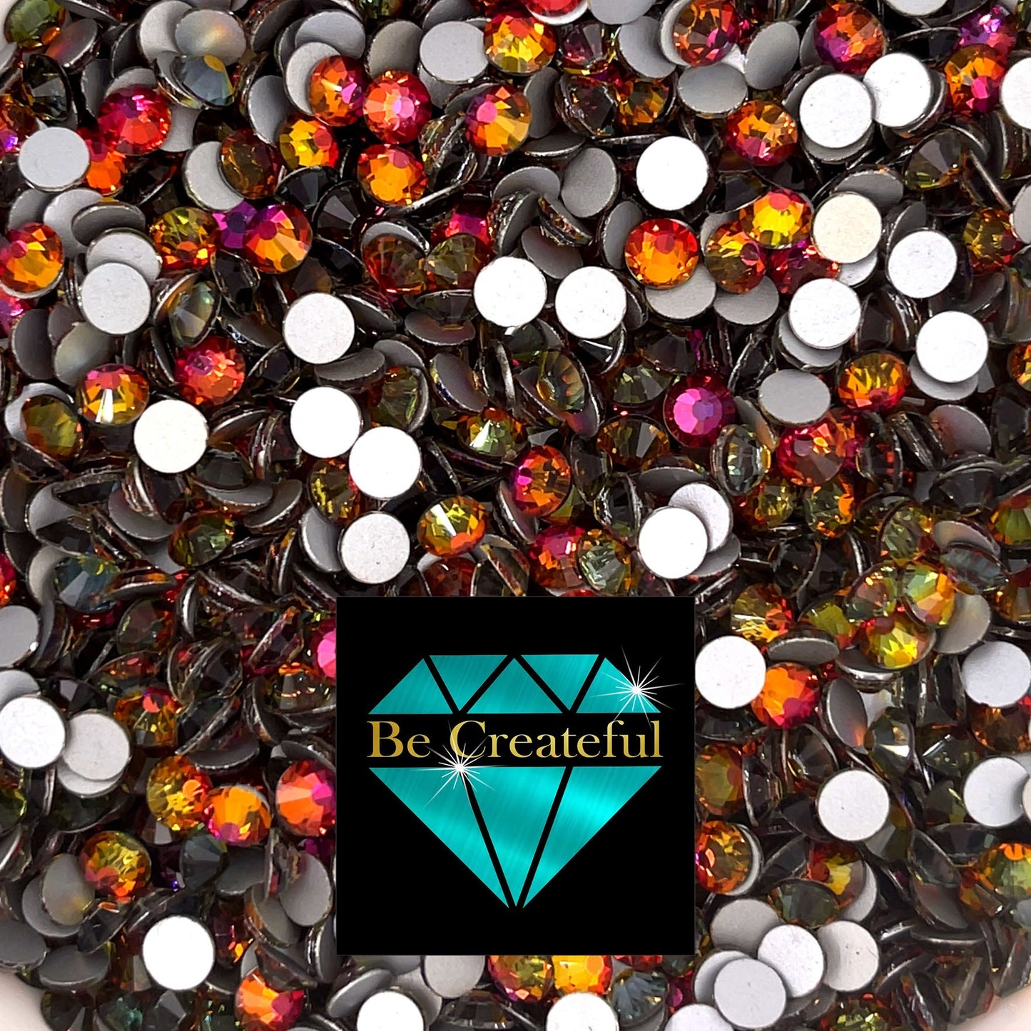 Flatback Chameleon Siam Rhinestones - Flatback Rhinestones - BULK Flatback Rhinestones - Bulk Rhinestone - Rhinestones