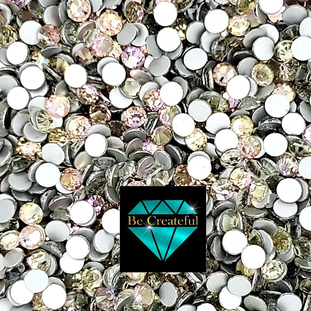 Flatback Foil Silk Glass Rhinestones