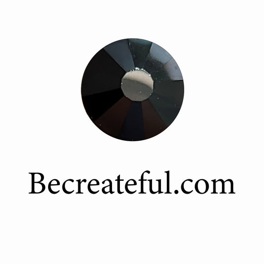 BULK HOTFIX DMC Jet Hematite Glass Rhinestones