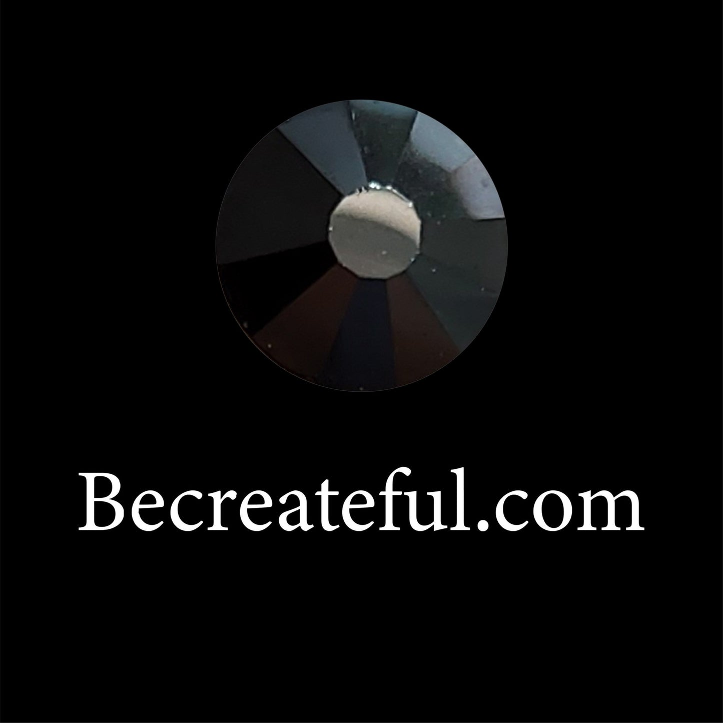 BULK HOTFIX DMC Jet Hematite Glass Rhinestones