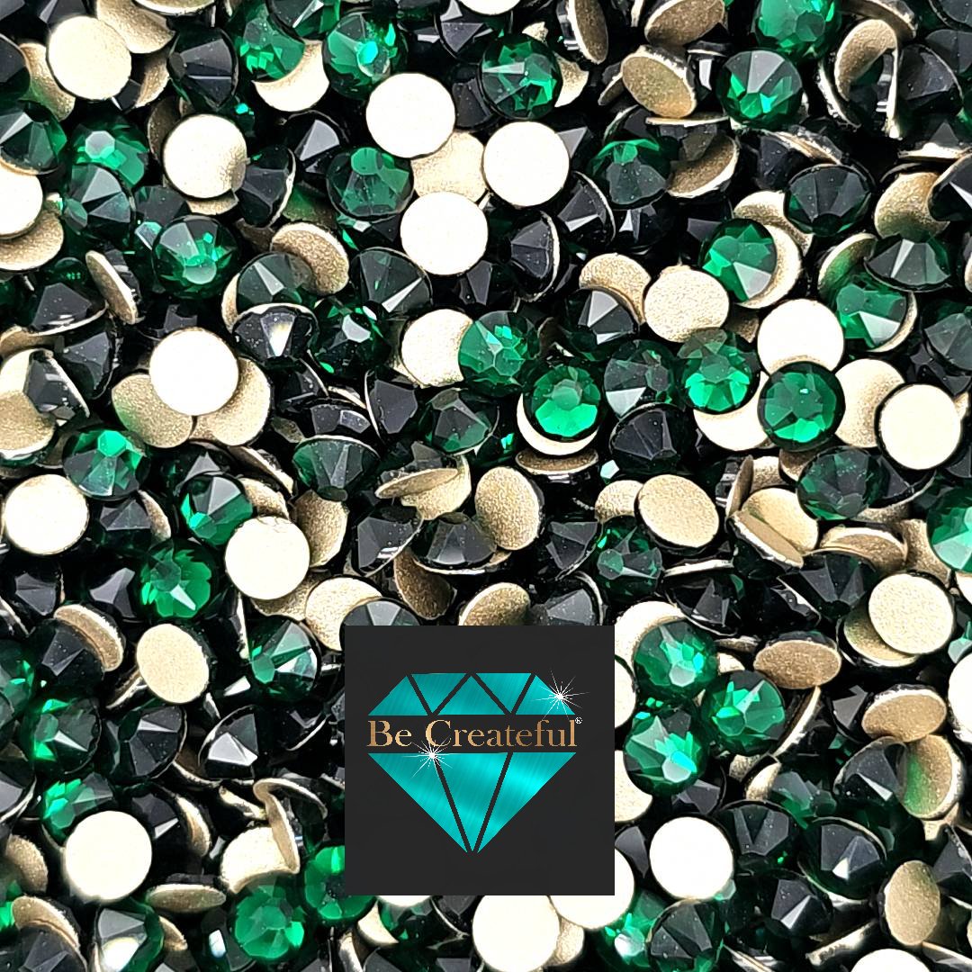 FLATBACK LUXE® Emerald Green Rhinestones - Green RhinestoneFLATBACK LUXE® Emerald Green Rhinestones - Green Rhinestone