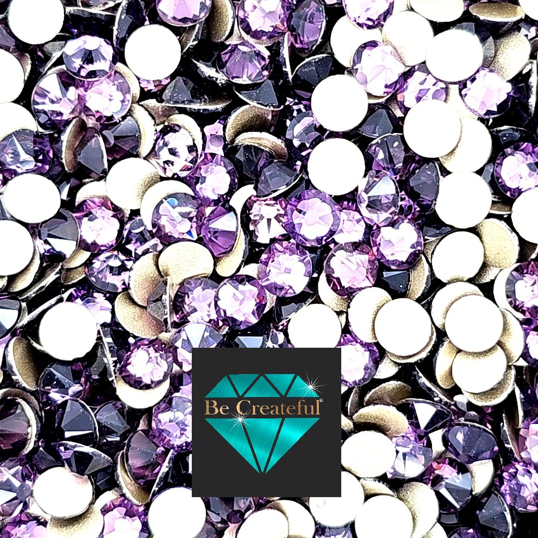 FLATBACK LUXE® Tanzanite Rhinestones - Flatback Rhinestone - Tanzanite Rhinestone