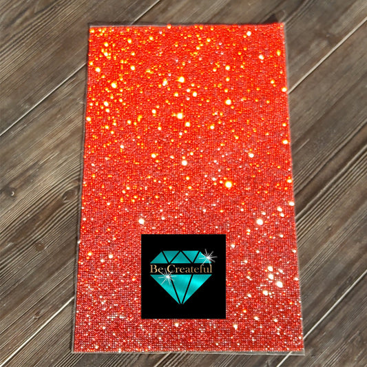 Adhesive Light Siam Glass Rhinestone Sheet -  Red Adhesive Rhinestone Sheets - Sticky Rhinestone Sheets. - Rhinestone decal