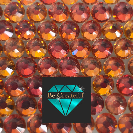 Multi-Size Maillard Coffee Flatback Rhinestones