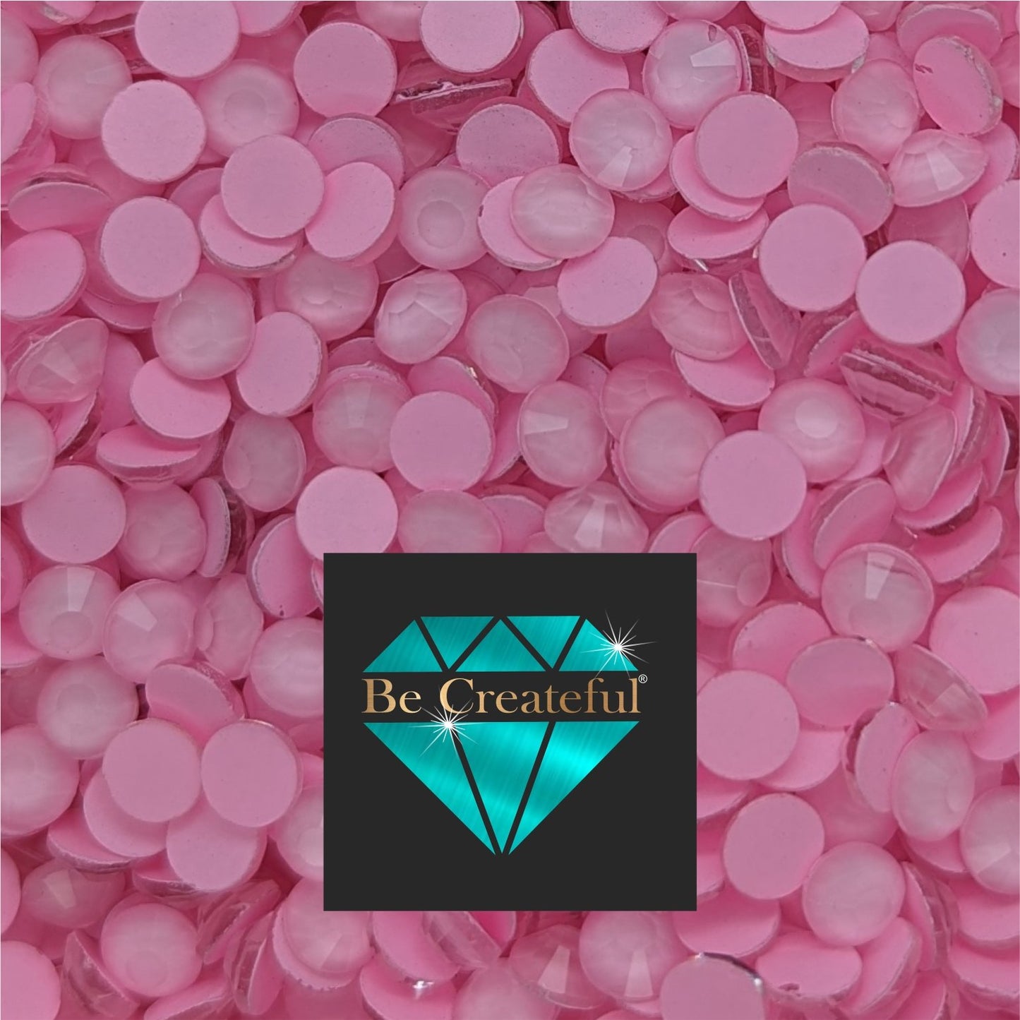 BULK FLATBACK Neon Light Pink Rhinestones - Flatback Rhinestone