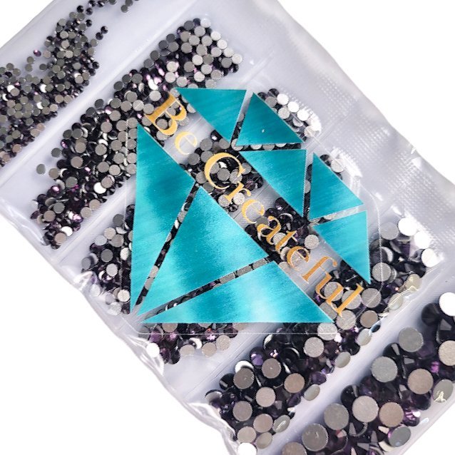 Be Createful Multi-Size Flatback Rhinestone Packs