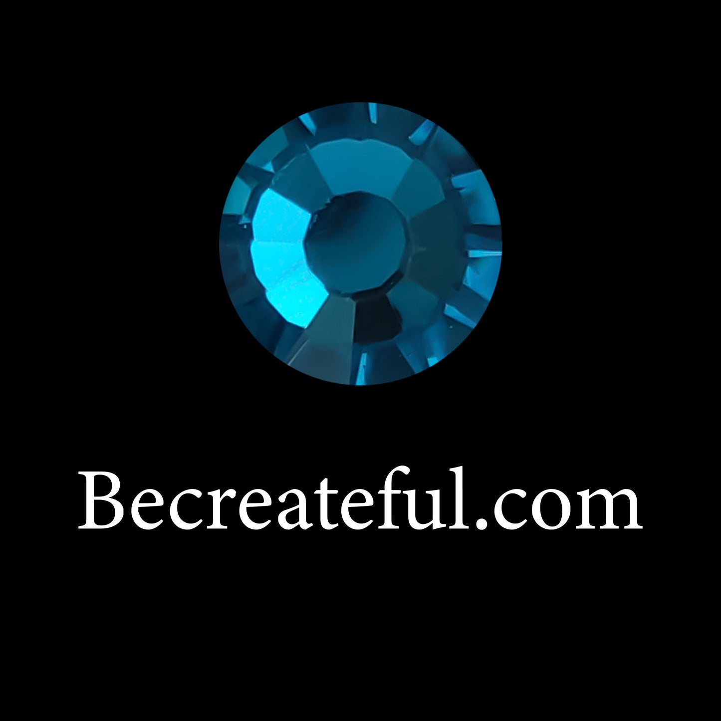 DMC Peacock Blue Hotfix Rhinestones