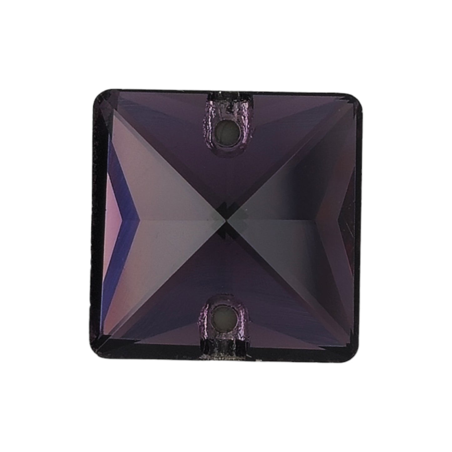 Tanzanite SQUARE SHAPED Sew On Rhinestones