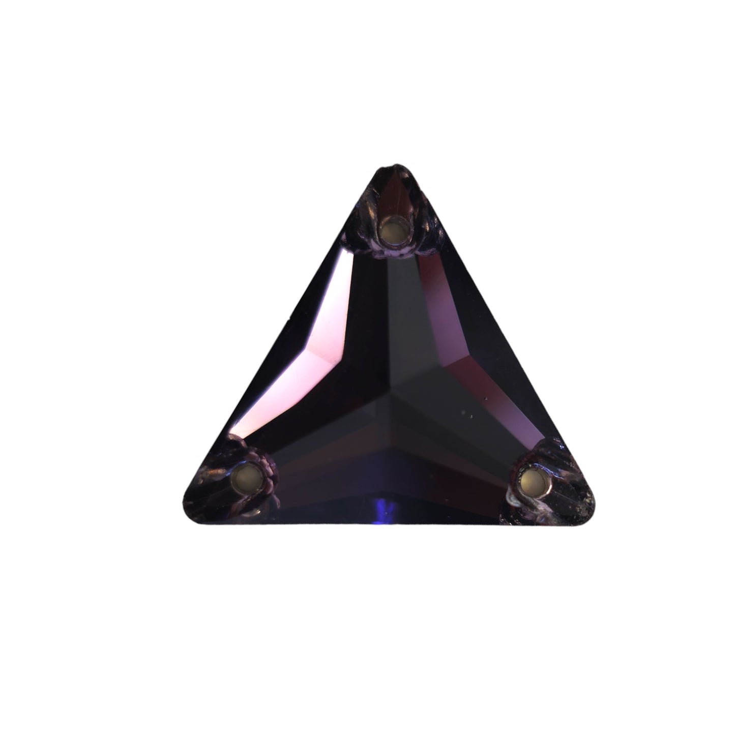 Tanzanite Triangle SHAPED Sew On Rhinestones