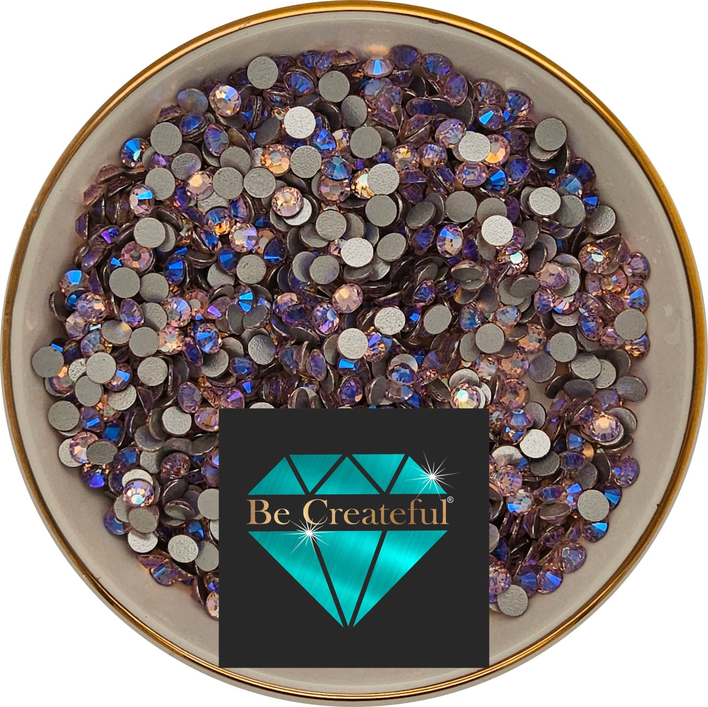 FLATBACK Pink AB Rhinestones - High Quality Pink AB Flatback Rhinestone