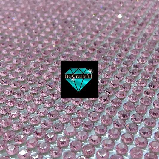 Hotfix Pink Glass Rhinestone Sheets
