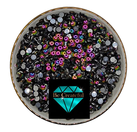 Multi-Size Mermaid Tears Rainbow Flatback Rhinestones - Flatback Rhinestone