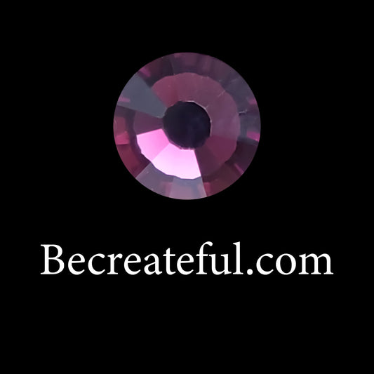 DMC Amethyst Purple Glass Hotfix Rhinestones - Be Createful, Beautiful Rhinestones at wholesale prices.