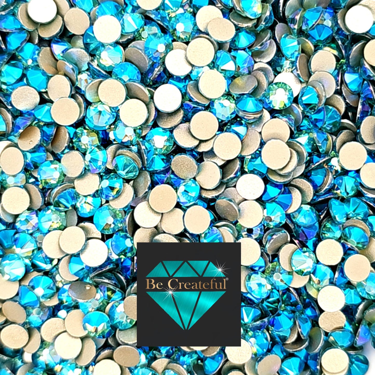 FLATBACK LUXE® Aquamarine AB Rhinestones