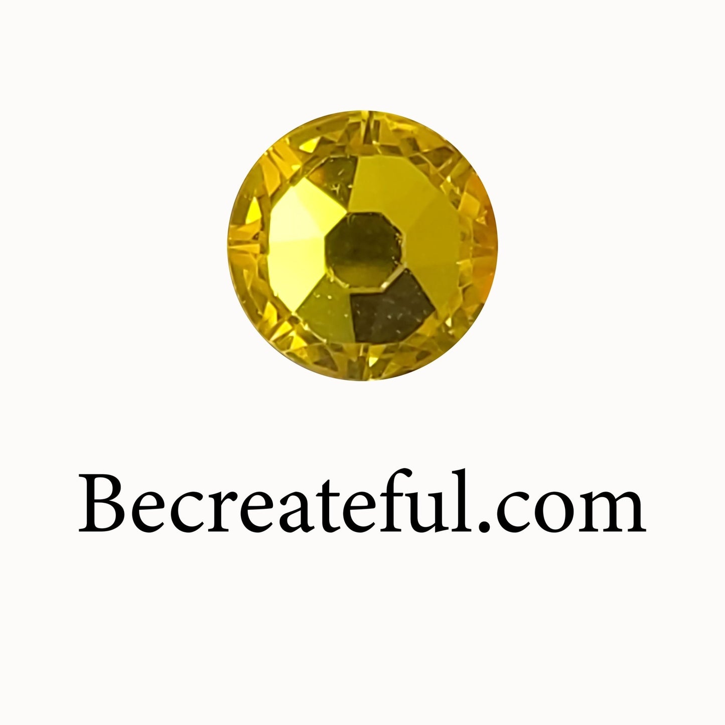Korean Citrine Glass Hotfix Rhinestones - Be Createful, Beautiful Rhinestones at wholesale prices.