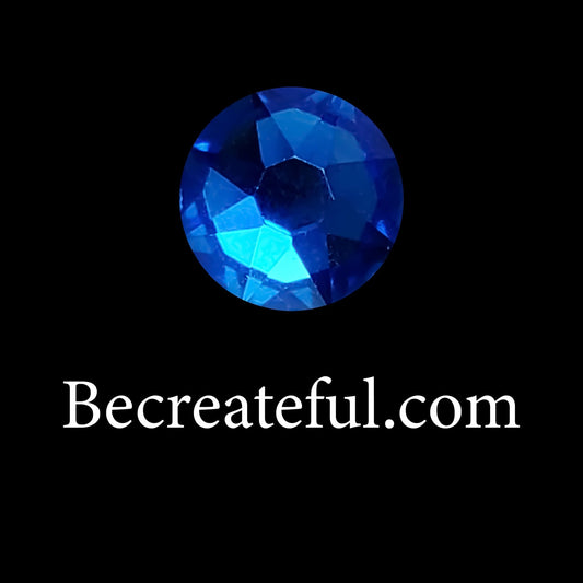 DMC Cobalt Blue Glass Hotfixs Rhinestones - Be Createful, Beautiful Rhinestones at wholesale prices.