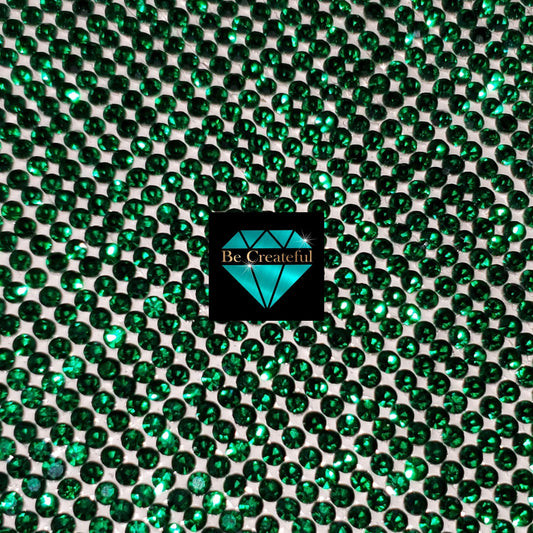Hotfix Emerald Green Rhinestone Sheets