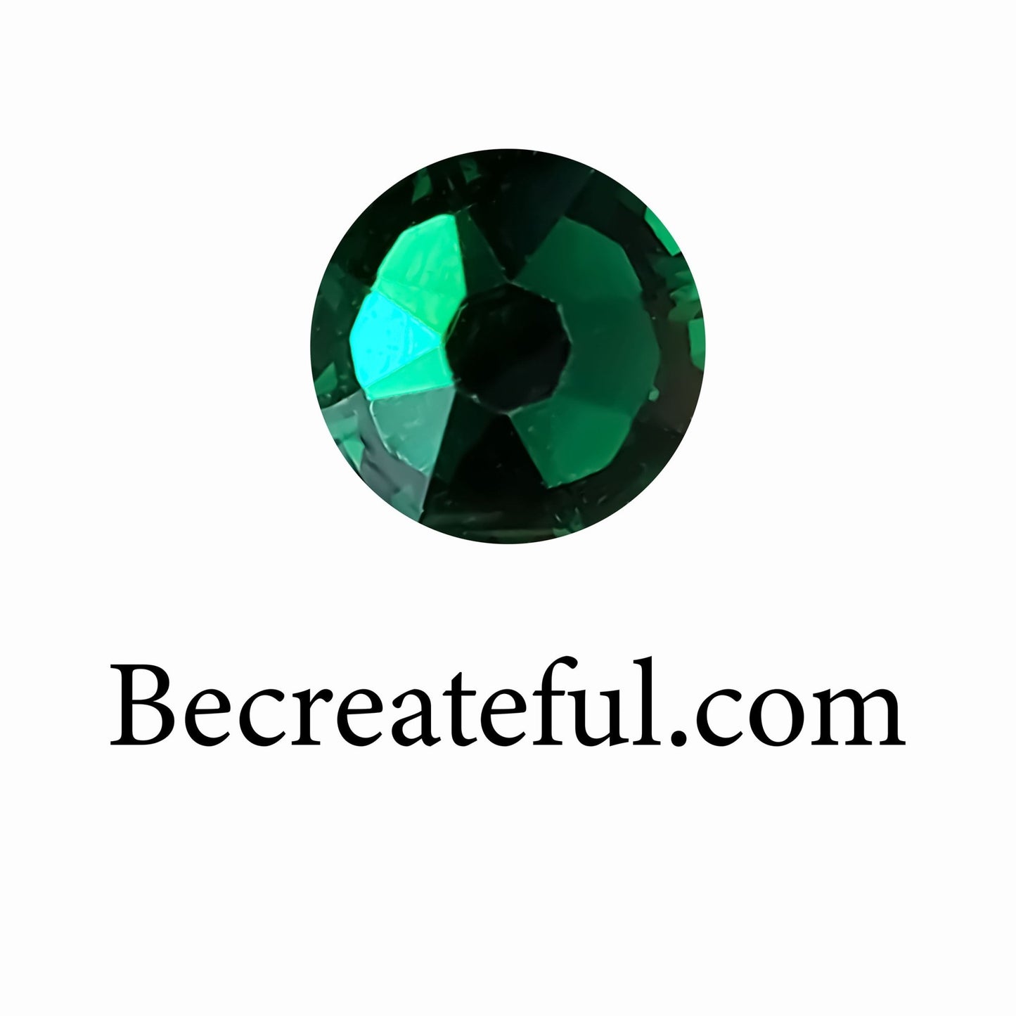 DMC Emerald Green Glass Hotfix Rhinestones - Be Createful, Beautiful Rhinestones at wholesale prices.