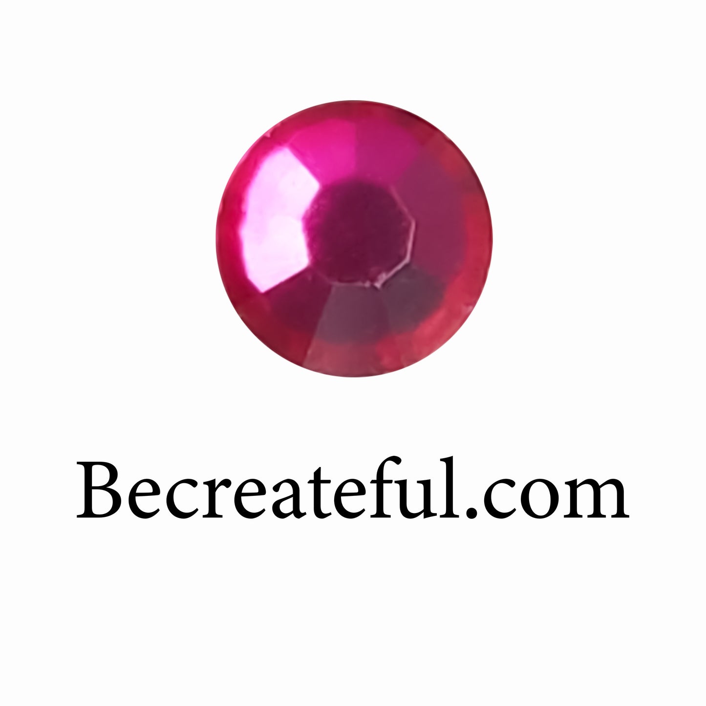 DMC Hot Pink/Fuchsia Glass Hotfix Rhinestones - Be Createful, Beautiful Rhinestones at wholesale prices.