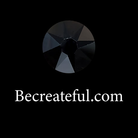 DMC Jet Black Glass Hotfix Rhinestones - Be Createful, Beautiful Rhinestones at wholesale prices.