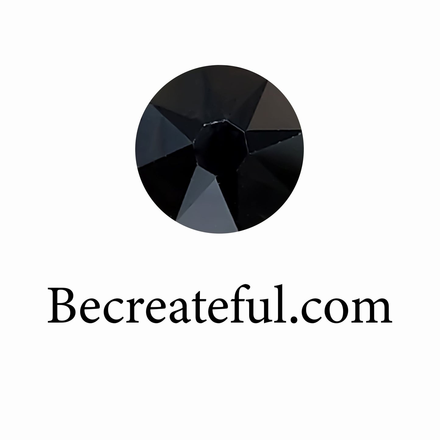 Korean Jet Black Glass Hotfix Rhinestones - Korean Low Lead black hotfix rhinestones - black hotfix rhinestone