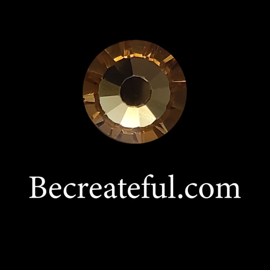 DMC Lt Topaz-Colorado Glass Hotfix Rhinestones - Be Createful, Beautiful Rhinestones at wholesale prices.