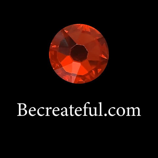 Lt Siam Korean Glass Hotfix Rhinestones - Korean Hotfix Rhinestones