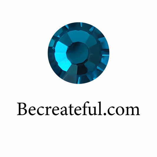 DMC Peacock Blue Hotfix Rhinestones