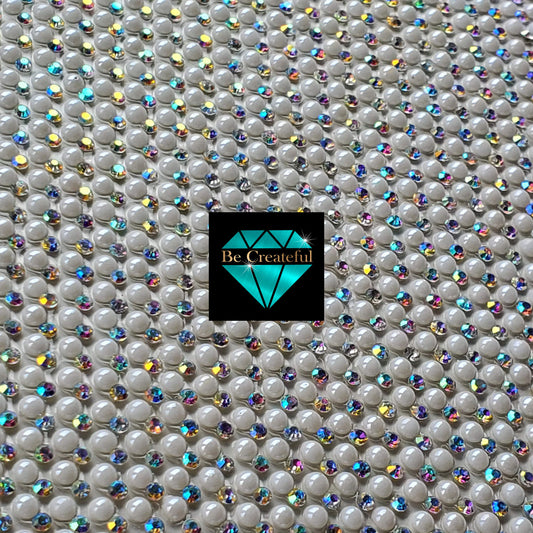 Hotfix Pearl and Crystal AB Rhinestone Sheets